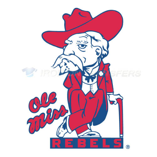 Mississippi Rebels Logo T-shirts Iron On Transfers N5121 - Click Image to Close